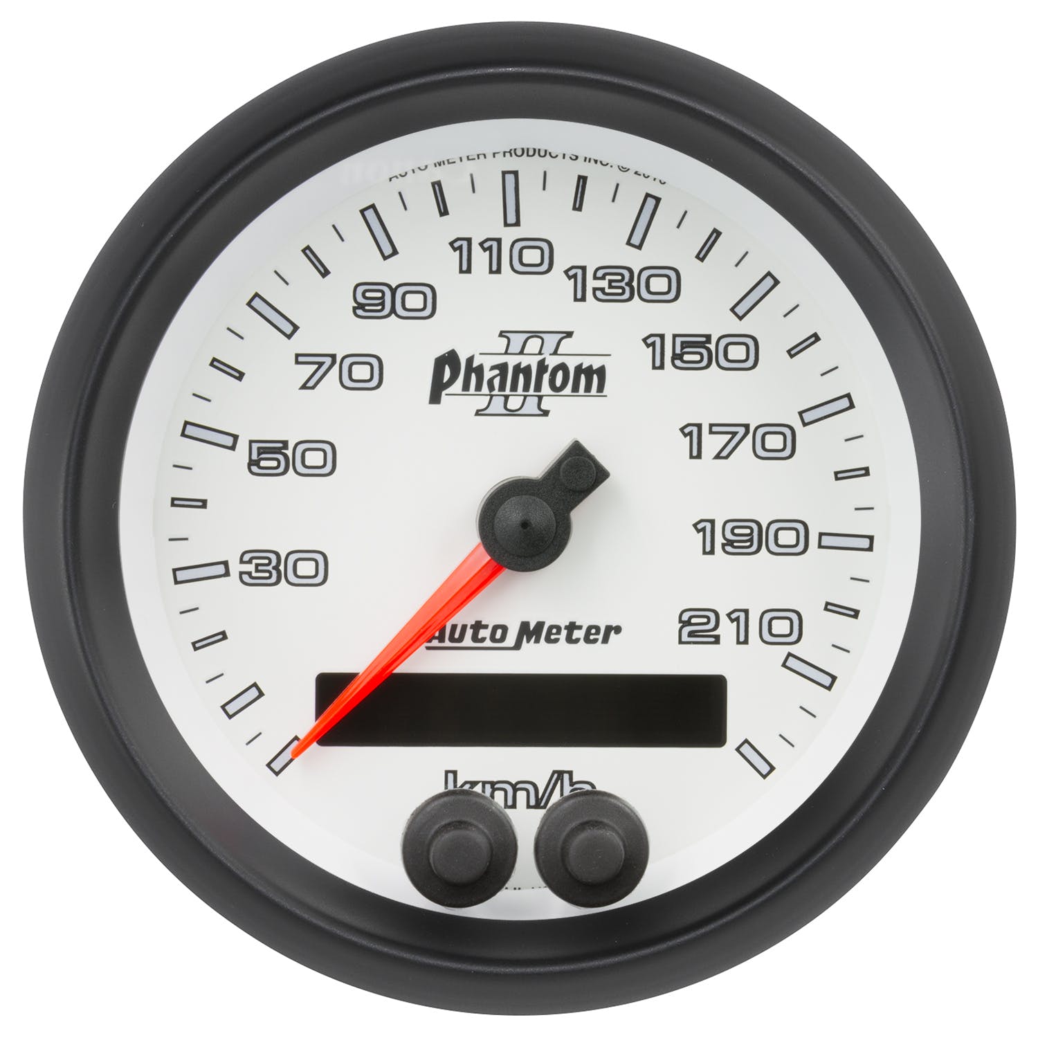 AutoMeter Products 7580-M Speedometer Gauge 3 3/8, 225KM/H, GPS, Phantom II