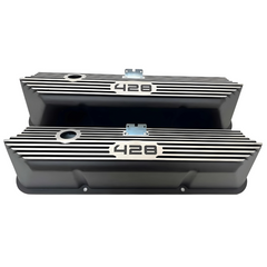 Racing Power Company R7683BK Alum Ford FE 428 CID Logo Tall Valve Covers