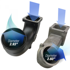 S&B Filters Intake Elbow 180 Degree For 03-07 Dodge Ram 2500 3500 5.9L Diesel  76-1004-BKJF