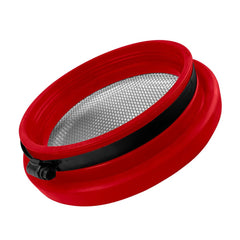 S&B Filters 77-3005 Turbo Screen 6.0 Inch Red Stainless Steel Mesh W/Stainless Steel Clamp