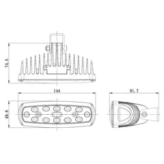 BrightSource 6 inch Reverse/Work Light (single) 7761521