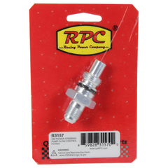 Racing Power Company R3157 GM Power Steering Pump Flow Control Fitting