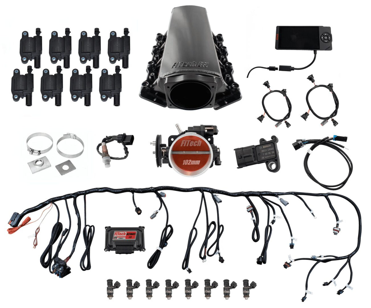 FiTech 78003 Ultimate LS Kit LS1/LS2/LS6 -750HP w/o Trans Control, w/ coil pack set