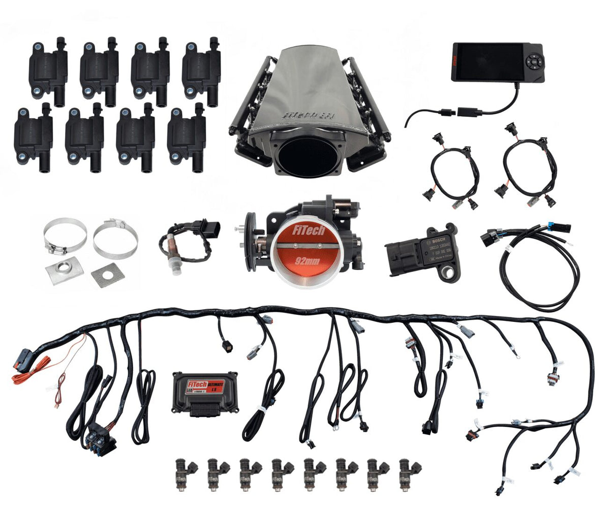 FiTech 78011 Ultimate LS Kit LS3/L92 - 500HP w/o Trans Control, w/ coil pack set