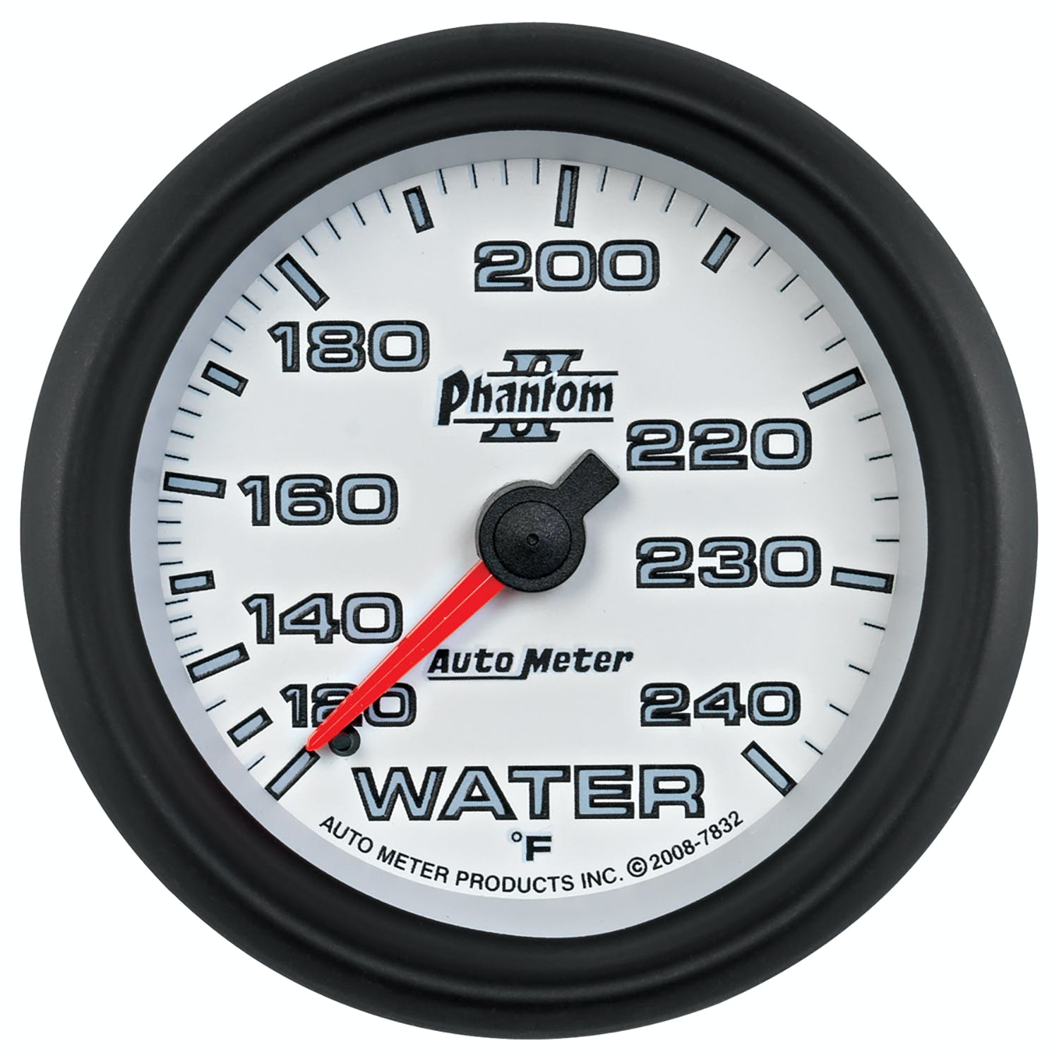 AutoMeter Products 7832 GAUGE; WATER TEMP; 2 5/8in.; 120-240° F; MECHANICAL; PHANTOM II