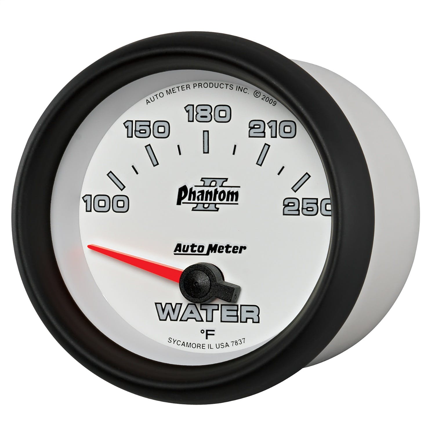 AutoMeter Products 7837 Gauge; Water Temp; 2 5/8in.; 100-250° F; Electric; Phantom II