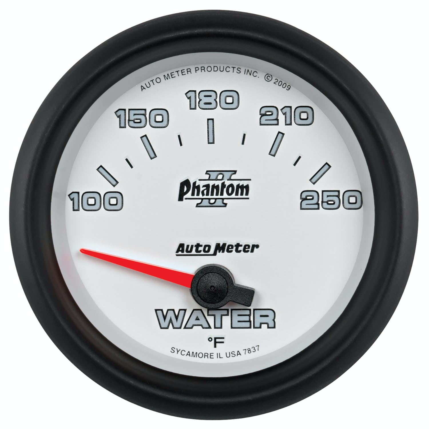 AutoMeter Products 7837 Gauge; Water Temp; 2 5/8in.; 100-250° F; Electric; Phantom II