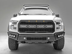 AFE 79-21001L Scorpion Complete Replacement Tread Design Grille Flat Black w/ LED Lights
