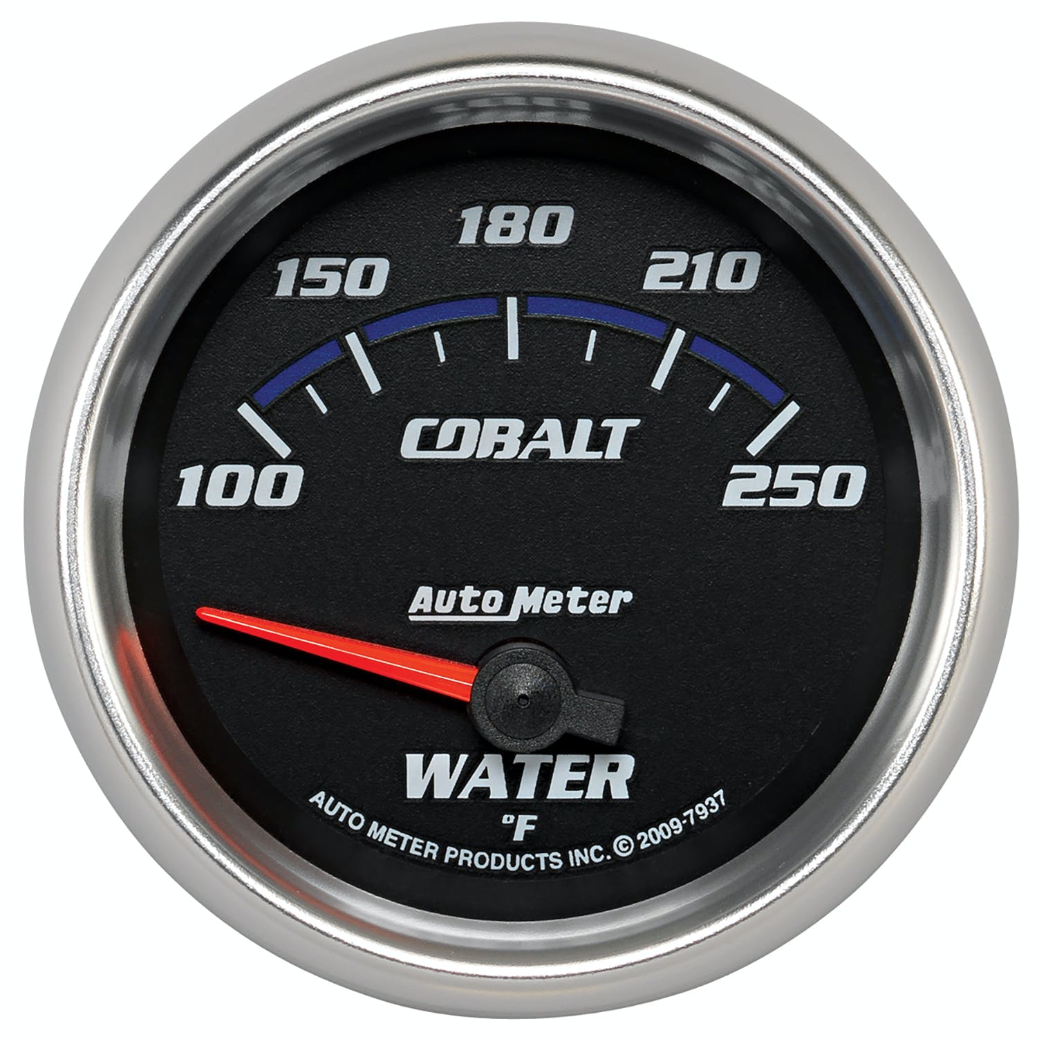 AutoMeter Products 7937 Gauge; Water Temp; 2 5/8in.; 100-250° F; Electric; Cobalt