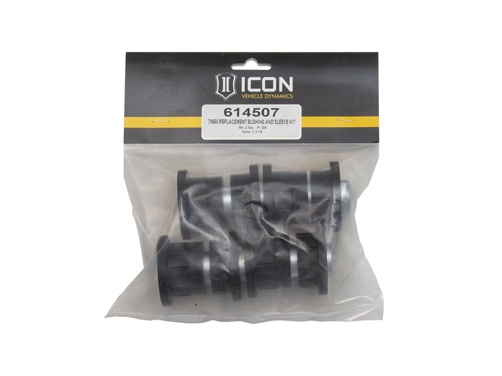 ICON Vehicle Dynamics 614507 78650 Upper Control Arm Bushing &amp; Sleeve Kit