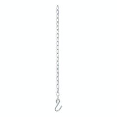 CURT 80020 27 Safety Chain with 1 S-Hook (2,000 lbs, Clear Zinc)