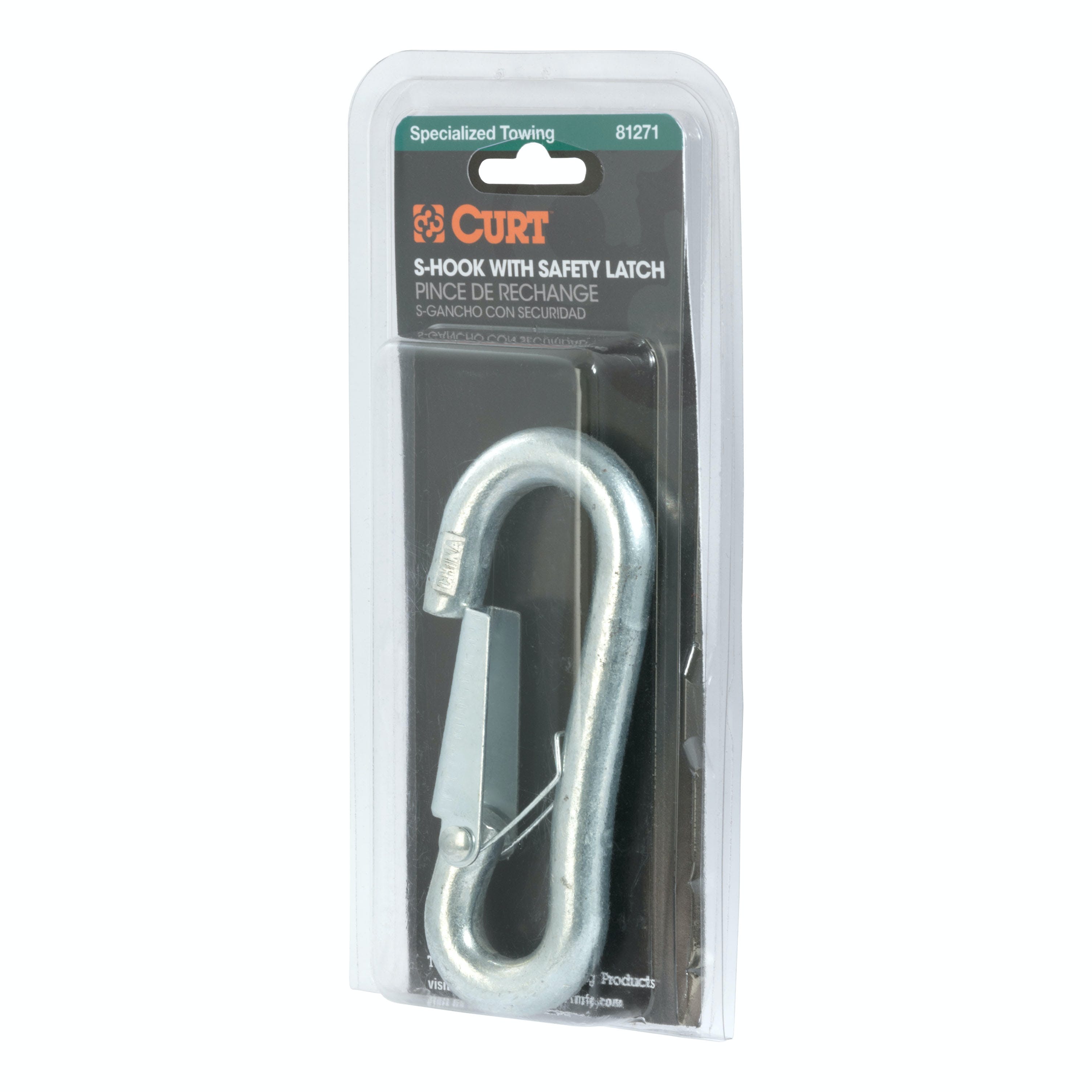 CURT 81271 7/16 Snap Hook (5,000 lbs, Packaged)