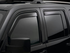 WeatherTech 82164 FrontandRear Side Window Deflectors Dark Smoke