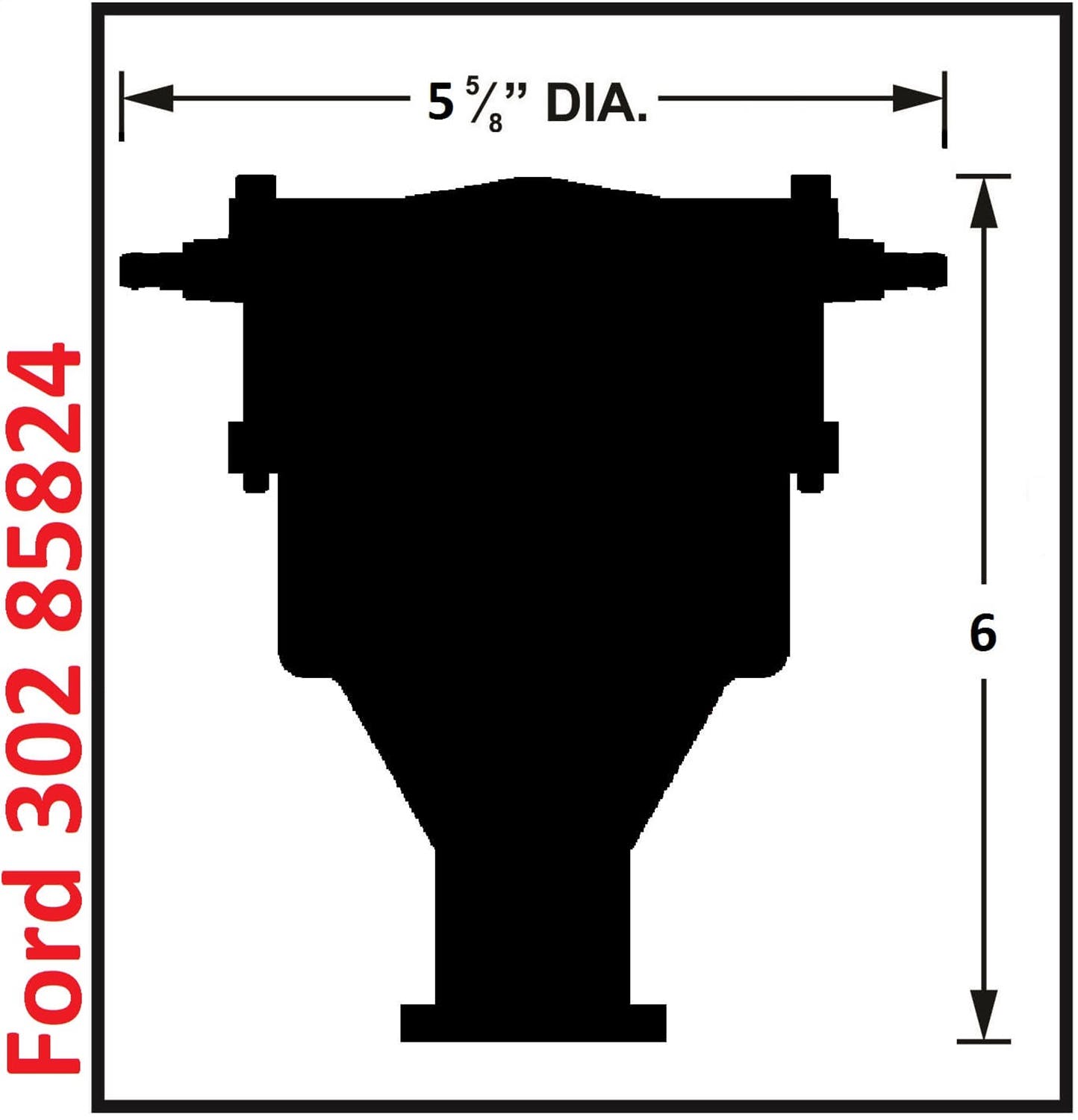 MSD Performance 85824 Distributor, Ford 289-302, Crab Cap