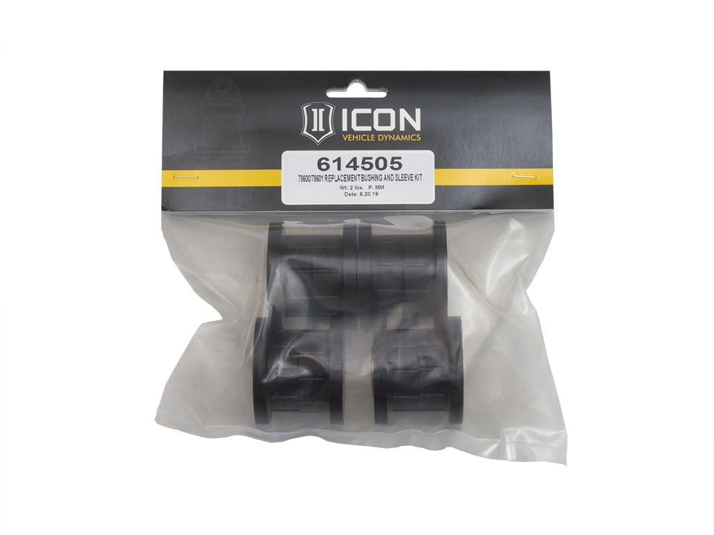 ICON Vehicle Dynamics 614505 78600/78601 Replacement Bushing and Sleeve Kit