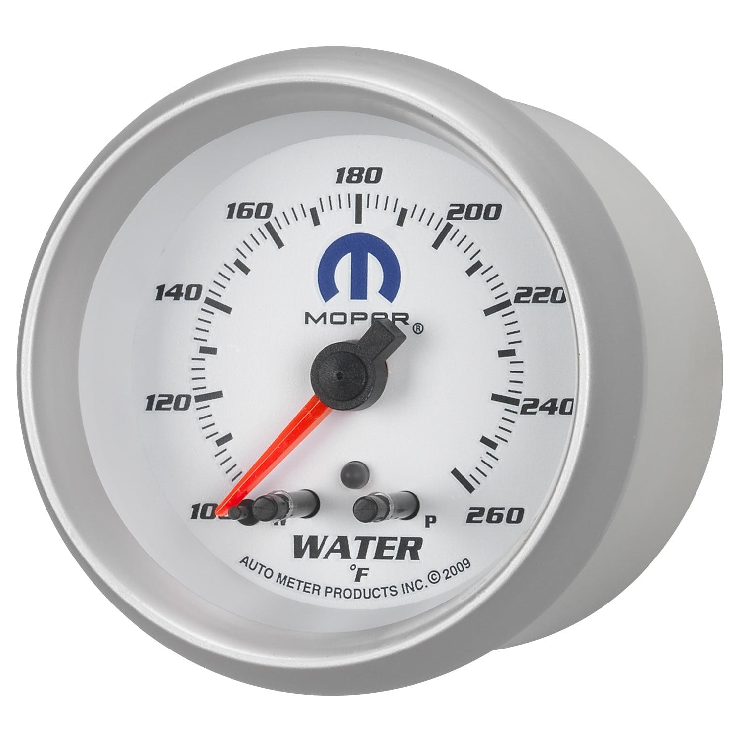 AutoMeter Products 880250 MOPAR”¬« Electric Water Temperature Gauge 2 5/8 in. 100 - 260 Deg. F Full Sweep