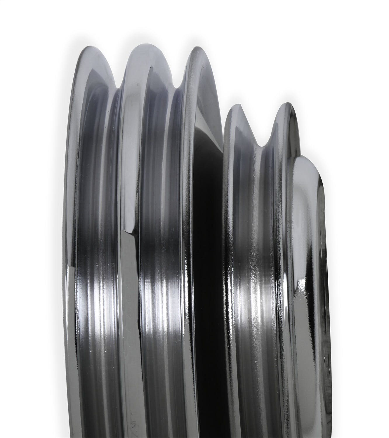 Mr. Gasket 8829 PULLEY,W/P DBL SBF CA SMOG CHR