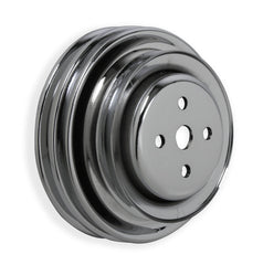 Mr. Gasket 8829 PULLEY,W/P DBL SBF CA SMOG CHR