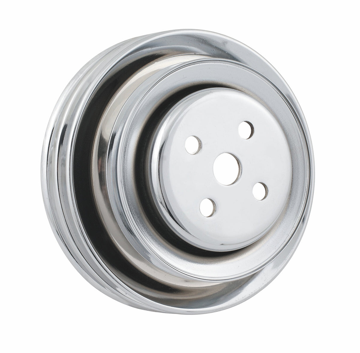 Mr. Gasket 8829 PULLEY,W/P DBL SBF CA SMOG CHR