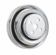 Mr. Gasket 8829 PULLEY,W/P DBL SBF CA SMOG CHR