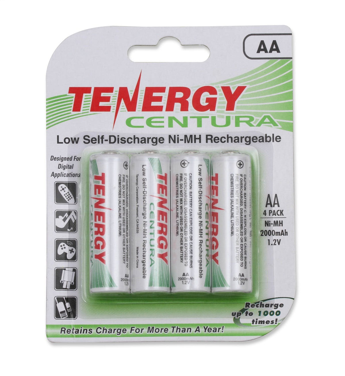 Racepak 89118-2001 Vantage CL1 Rechargeable AA Batteries