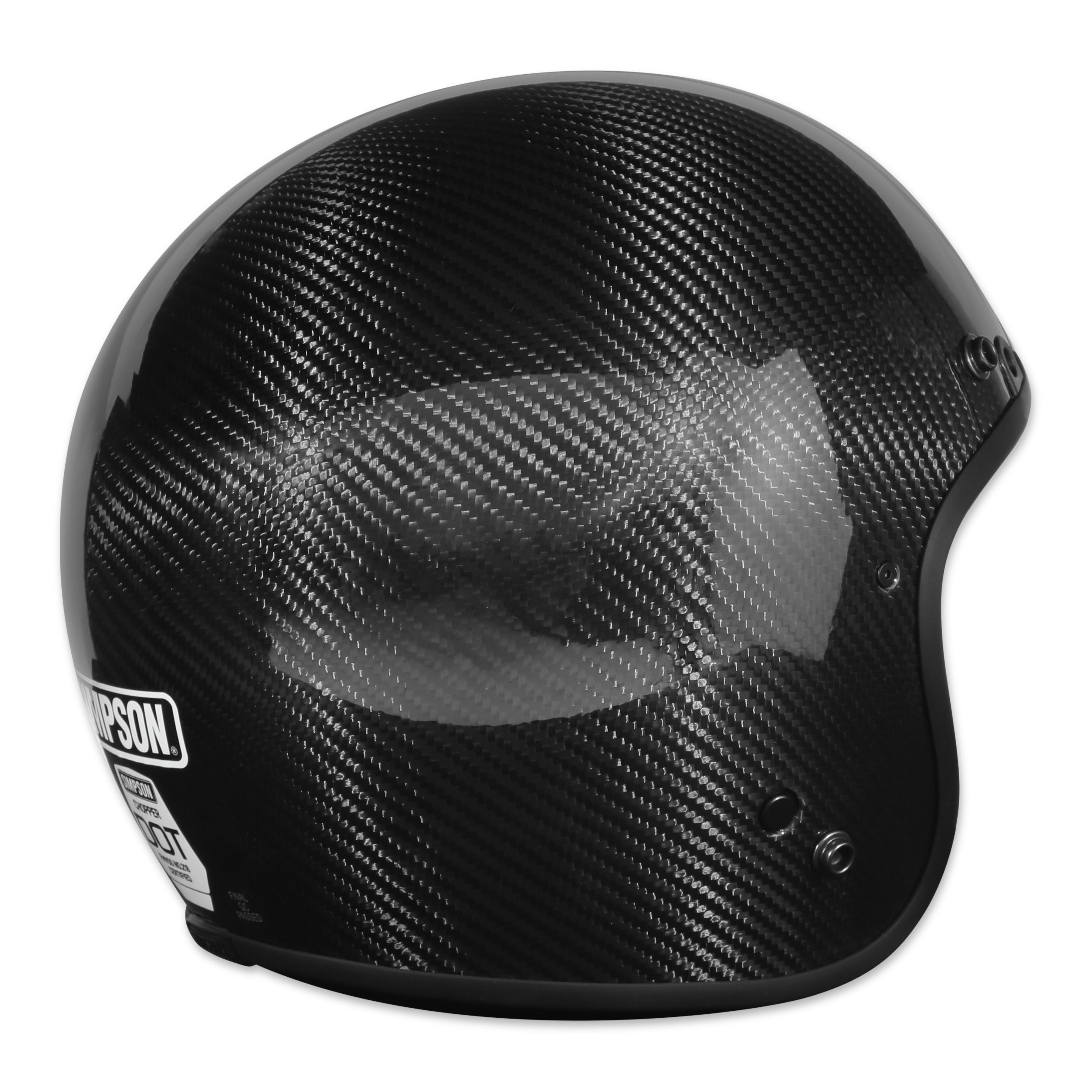 Simpson CHOPCSM MOTORCYCLE CHOPPER HELMET - CARBON FIBER
