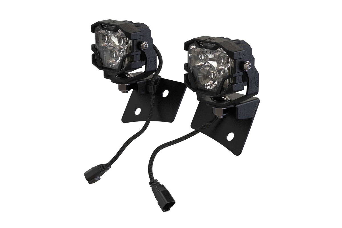 Morimoto 4Banger A-Pillar Brackets: Wrangler JK (07-17) BAF035