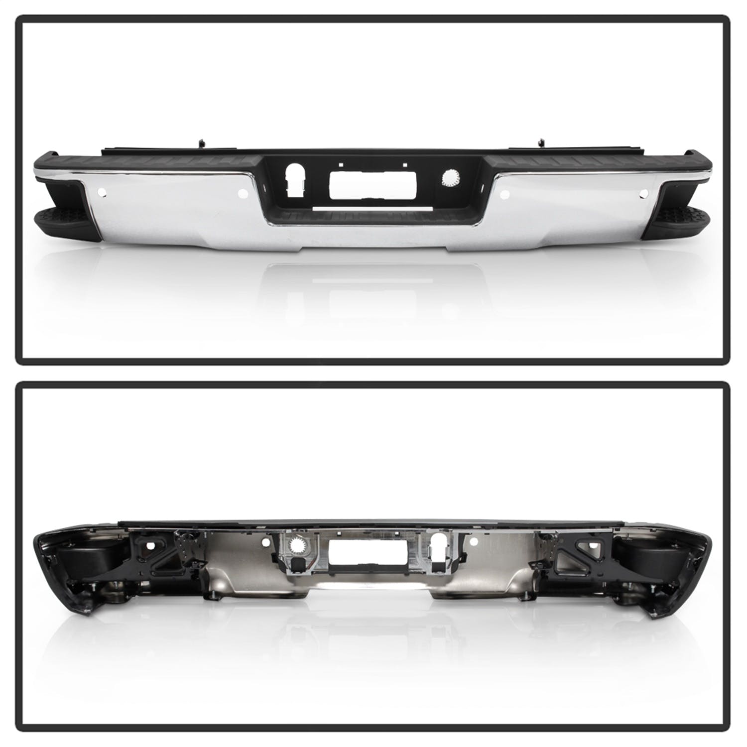 XTUNE POWER 9048890 Rear Steel Bumper Chrome ( Part Link # GM1103175 OEM # 84077959 PFM )