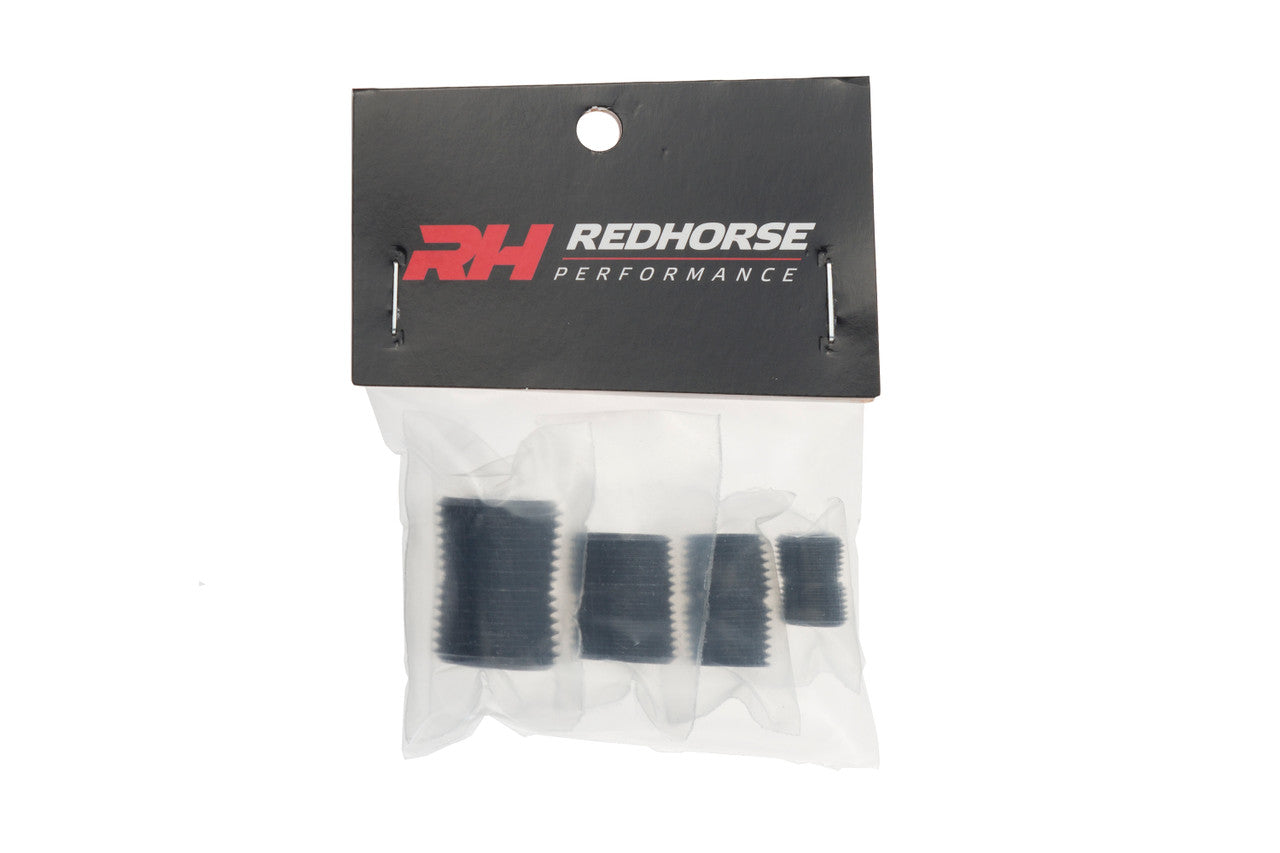 Redhorse Performance 932-00-2 NPT socket head pipe plug kit -02 -04 -06 -08- black - each 2pcs