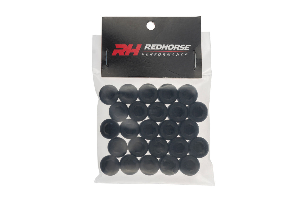 Redhorse Performance 932-04-25-2 -04 (1/4in) NPT socket head pipe plug - black - 25pcs