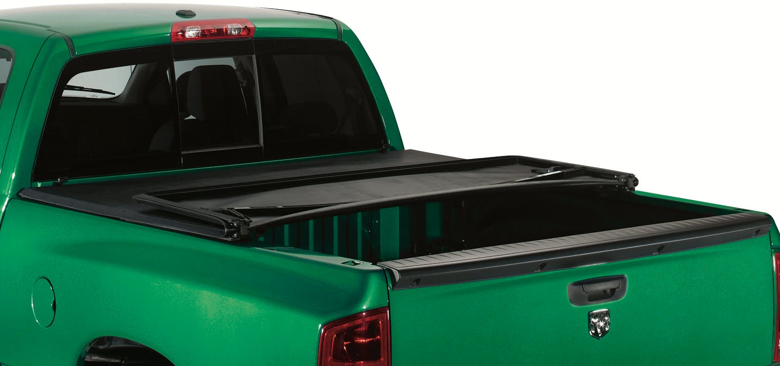 LUND 95049 Genesis Tri-Fold Tonneau Cover, Black Leather Look GENESIS TRI-FOLD TONNEAU