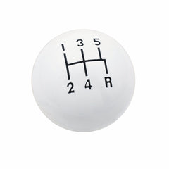 Mr. Gasket 9619 KNOB 5 SPEED CL WHT 3/8-16 UNC