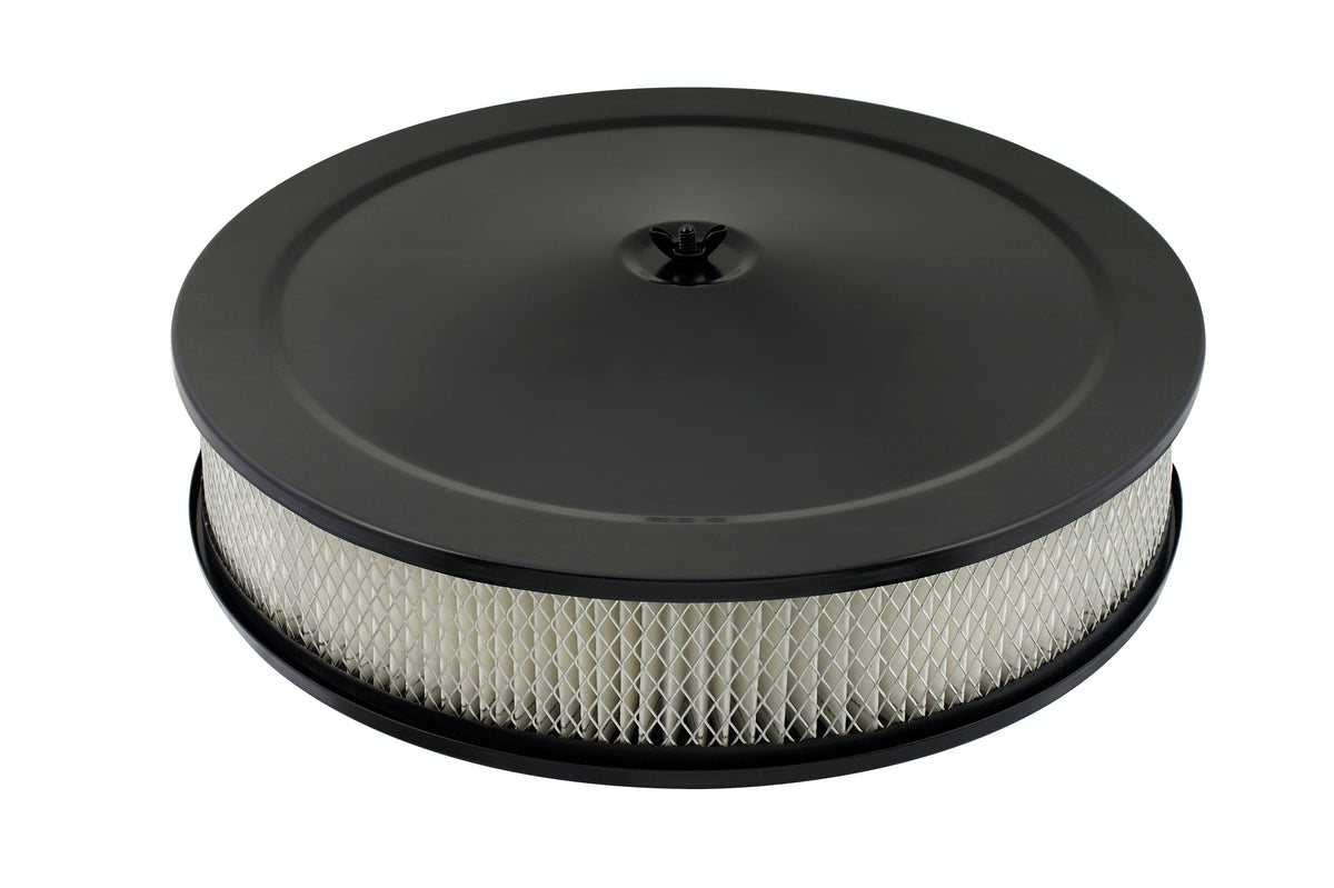 Mr. Gasket 9790BP COMP AIR CLEANER 14 FLAT BLK