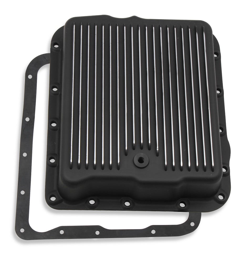 Mr. Gasket 9797BMRG TRANS PAN GM 700R4 BLACK ALUMINUM