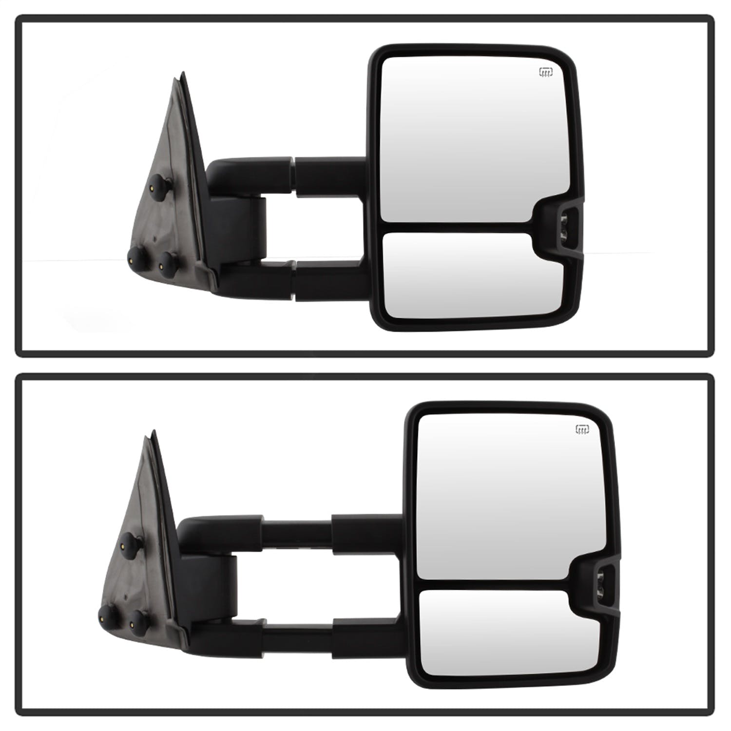 XTUNE POWER 9936685 Chevy Silverado 03 06 G2 Power Heated Amber LED Signal Telescoping Mirror SET