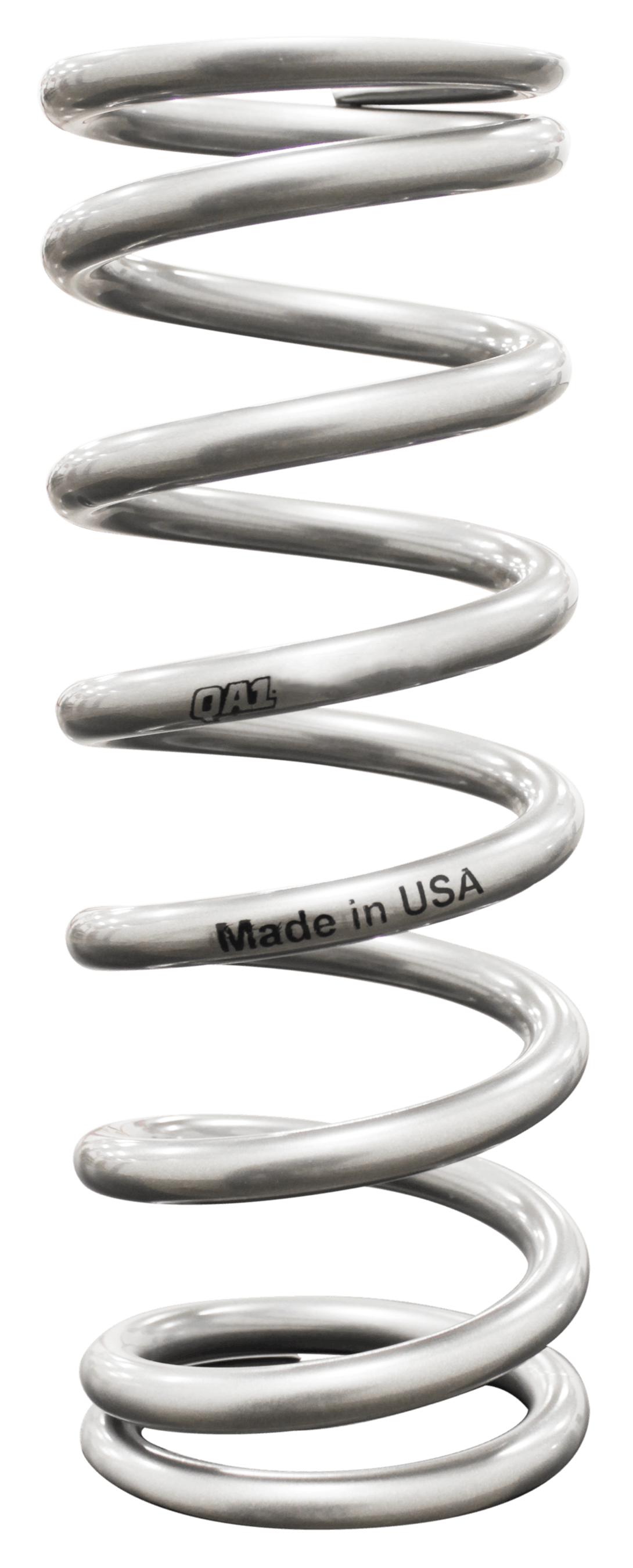 QA1 9HT650 Spring, Cr-Si High Travel 2-1/2 inch Id 9 inch X 650 Lbs/In. Silver Pwdr Coat