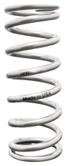 QA1 9HT400 Spring, Cr-Si High Travel 2-1/2 inch Id 9 inch X 400 Lbs/In. Silver Pwdr Coat
