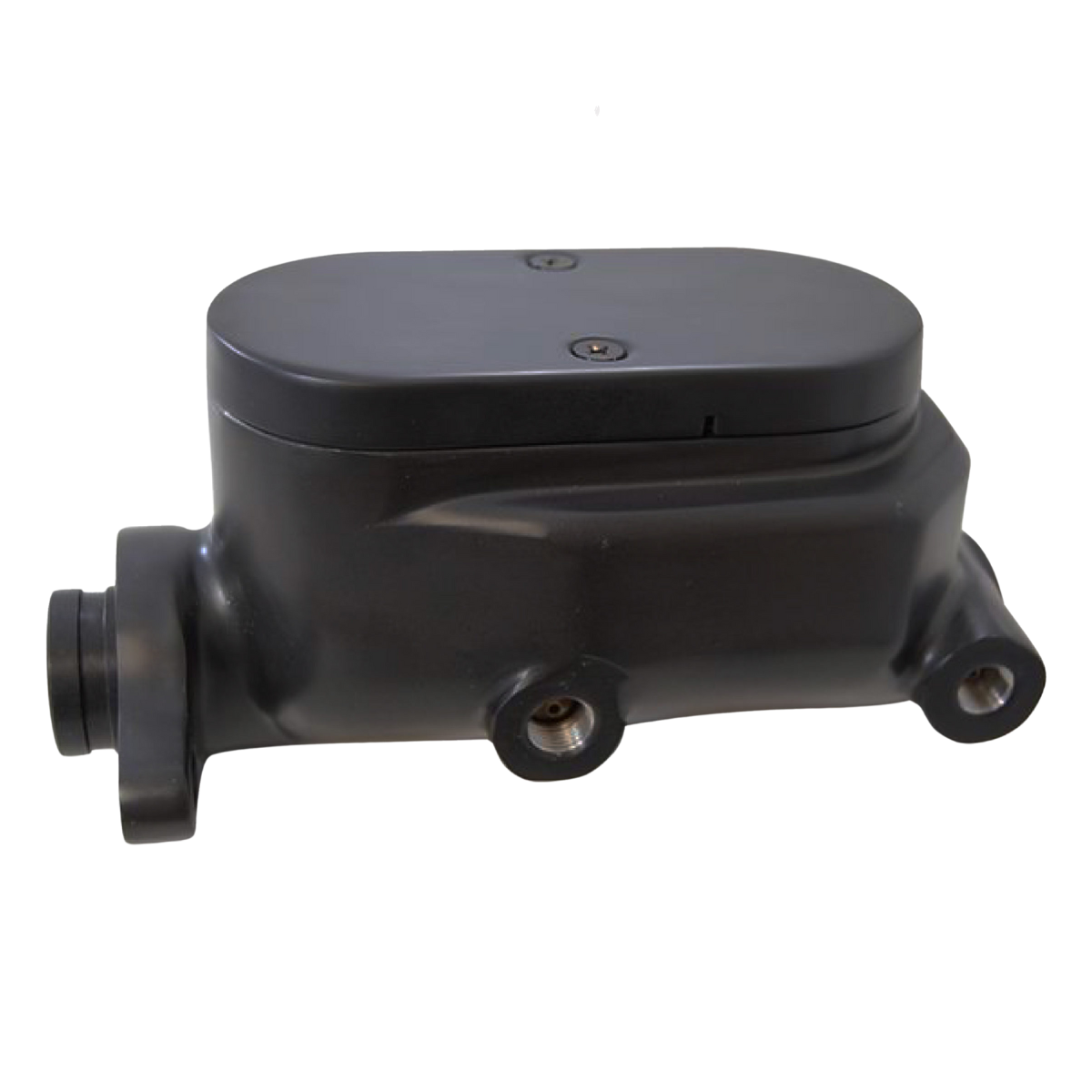 Racing Power Company R3500BK Alum master cylinder 1 inch bore 4 ports smooth top