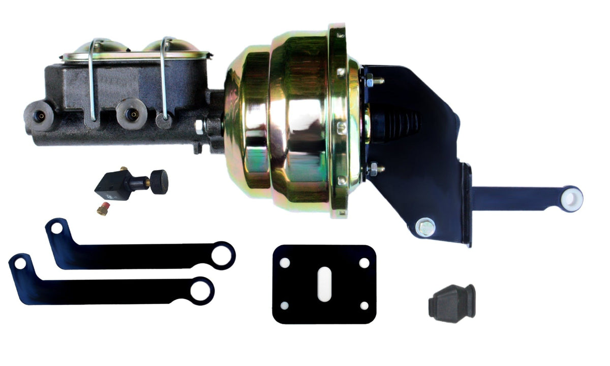 LEED Brakes A8105 8 in Dual Power Booster , 1-1/8in Bore Master w/ adj Prop Valve