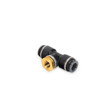 AccuAir Suspension 3/8inch DOT/PTC Tee -to- 1/8 NPT Female (Pressure Sensor Tee) AA-3658