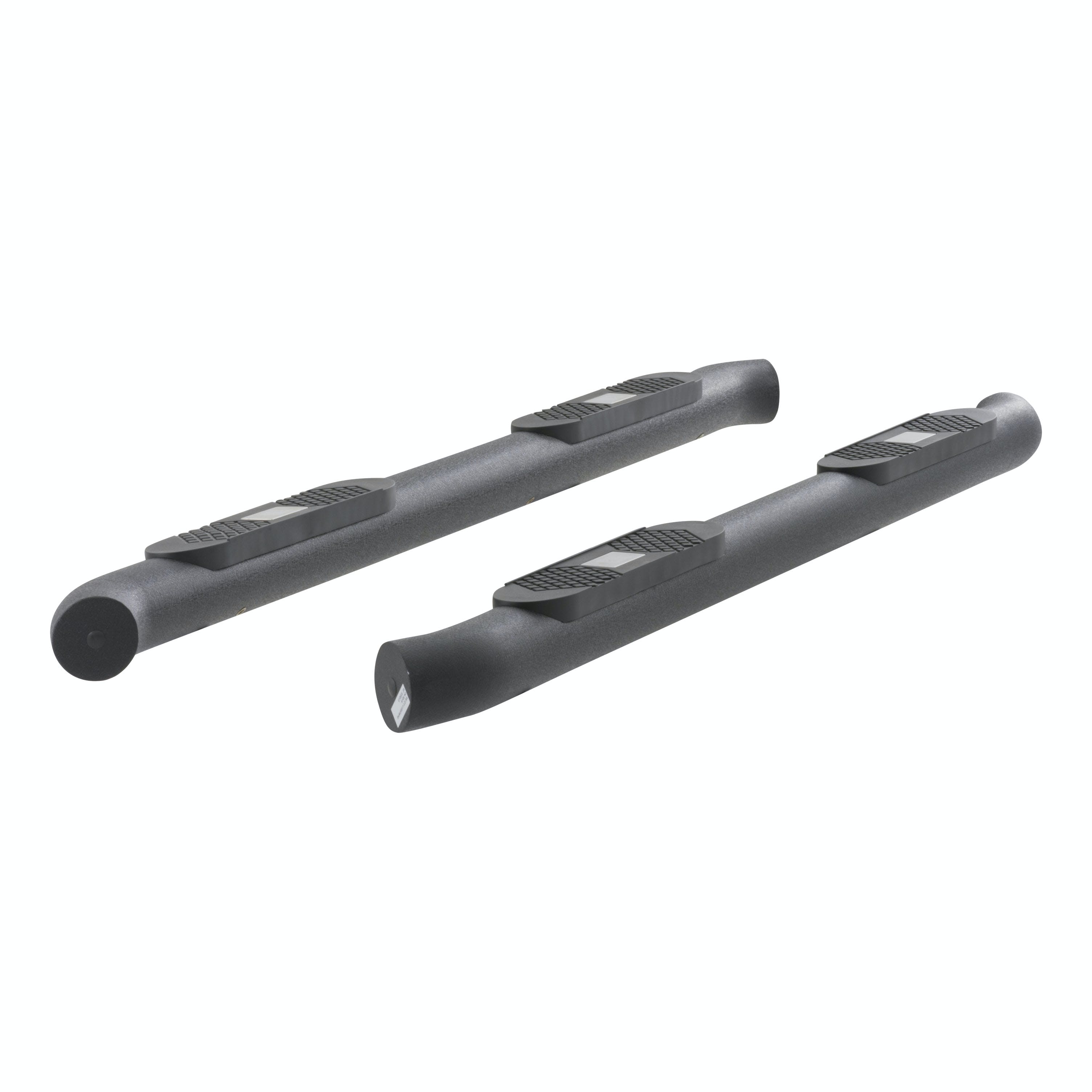 ARIES AL232012 Big Step 4" Black Aluminum Round Side Bars, Select Toyota Tundra