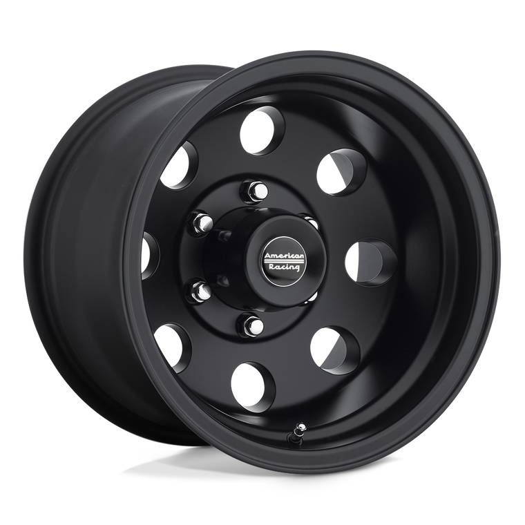 American Racing Wheels AR172 BAJA Satin Black Wheels 16x8 0 8x165.1 130.8mm - AR1726882B