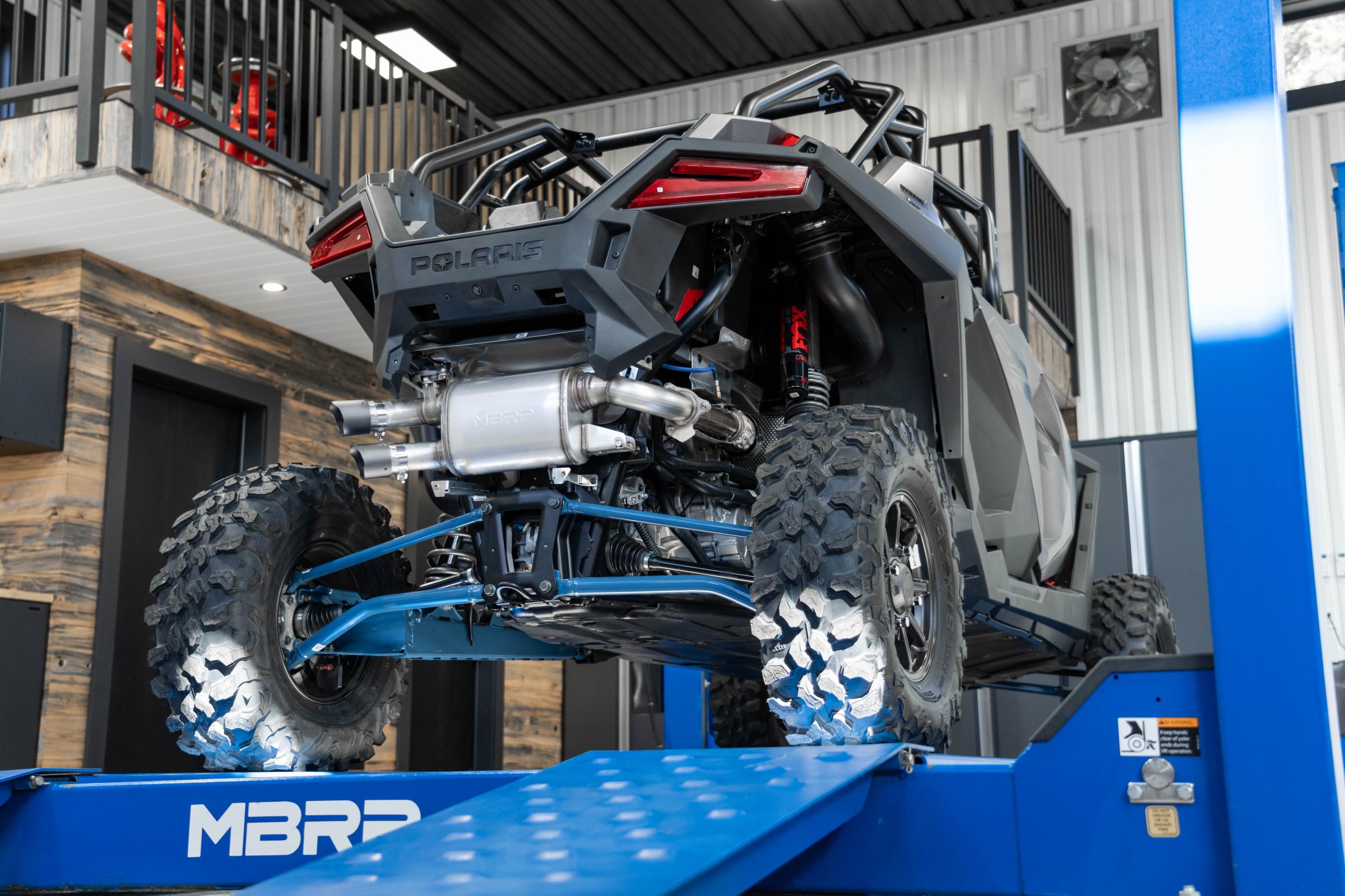 MBRP Exhaust 20-Up Polaris RZR PRO XP Slip-on Active Exhaust Dual Outlet with Carbon Fiber Tips Performance Series MBRP AT-9524AS