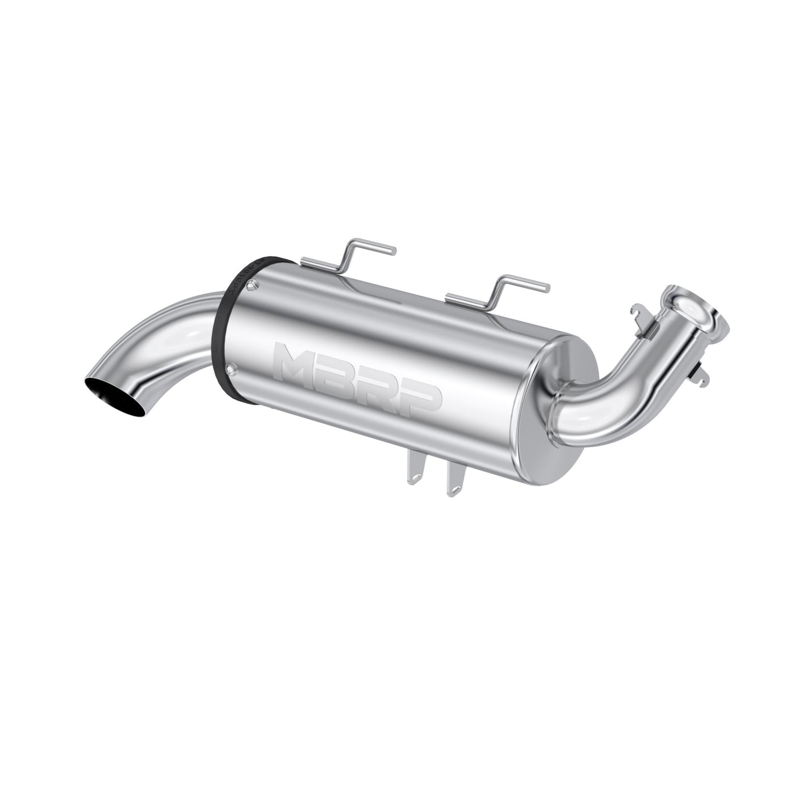 MBRP Exhaust 5 inch Single Slip-on Exhaust 11-Up Polaris Sportsman Performance Series MBRP AT-9526PT