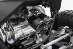 MBRP Exhaust 2022-Up Polaris RZR PRO R T304 Single Slip-on Dual Outlet Performance Series Exhaust with Carbon Fiber Tips MBRP AT-9533PT