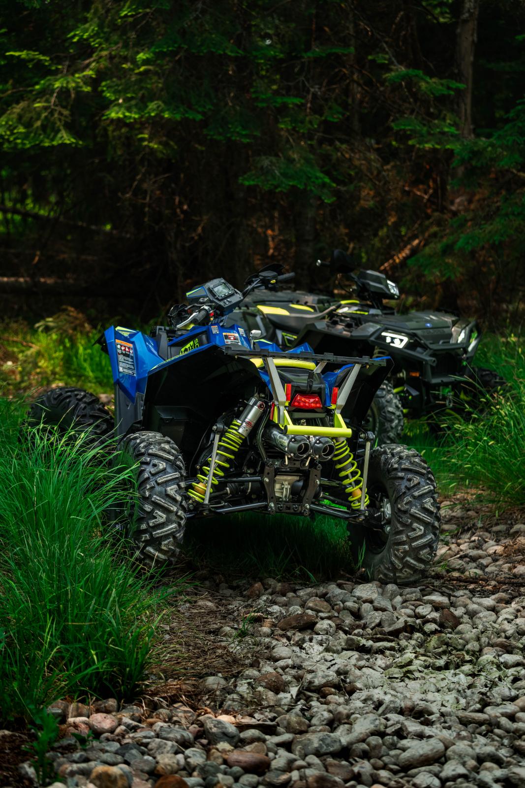 MBRP Exhaust 2020-2023 Polaris Sportsman XP 1000S and Scrambler XP 1000 Performance Series 4 Inch Dual Slip-on Exhaust MBRP AT-9534PT