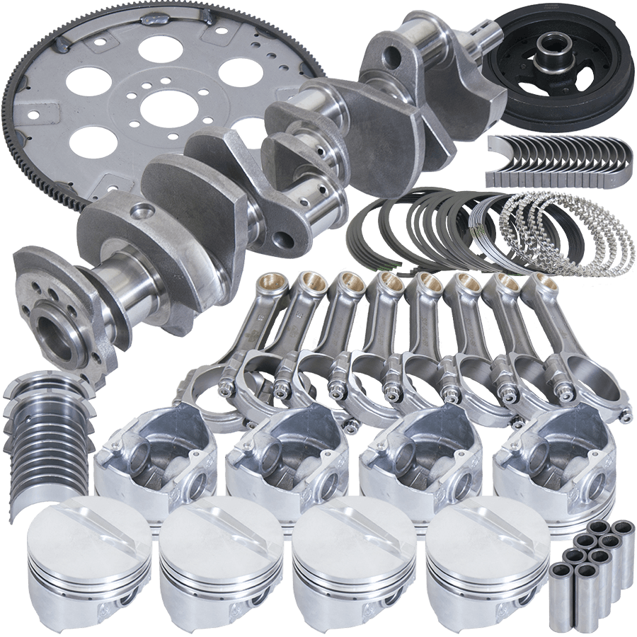 Eagle Specialty Products B13005E060 Chvrolet Small Block 2pc Rear Seal Street and Strip Balanced Rotating Assembly