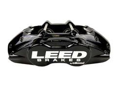 LEED Brakes Front Brake Caliper Kit with Black Powder Coated Calipers BCC0005