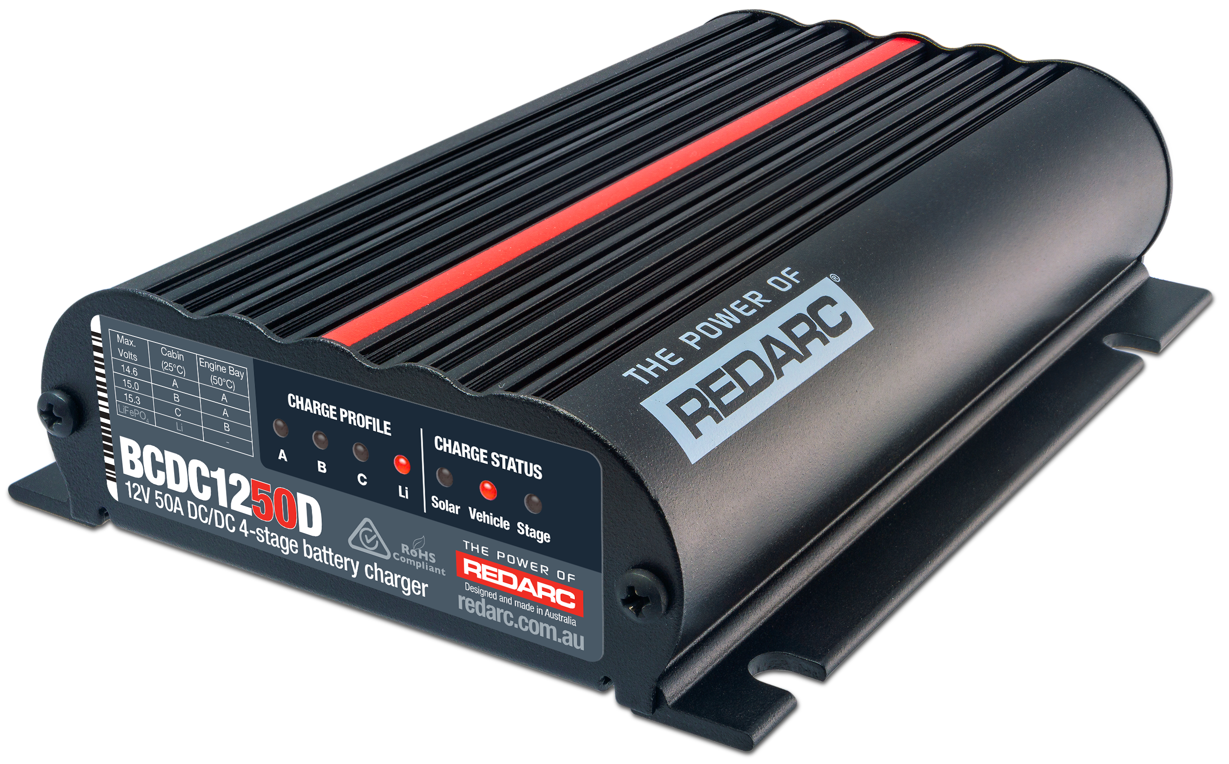 REDARC Dual Input 50A In-Vehicle DC Battery Charger BCDC1250D