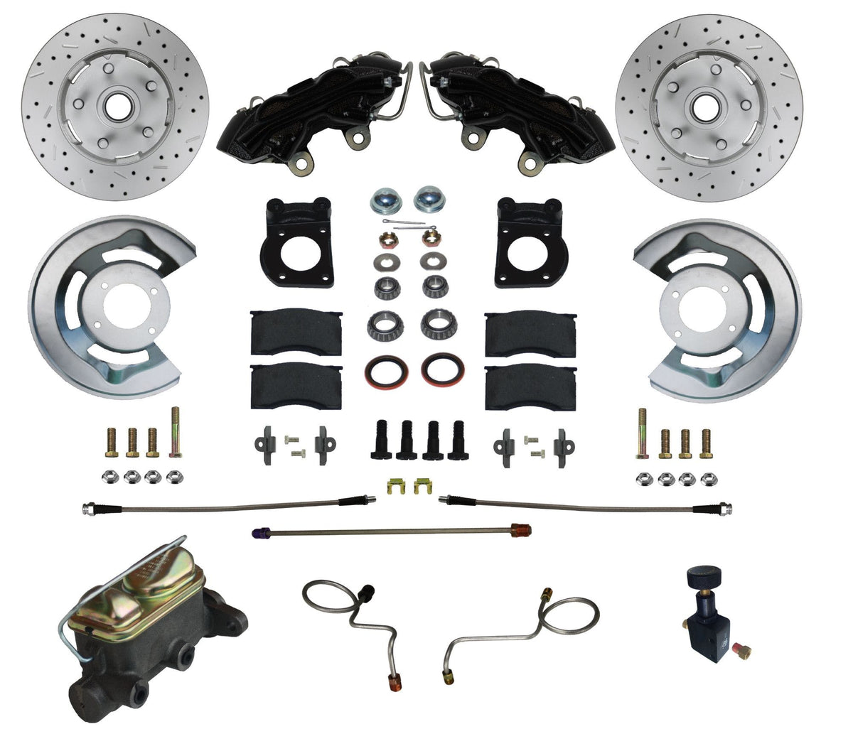 LEED Brakes BFC0004-405X MaxGrip XDS Manual Conversion Kit - Black Powder Coat